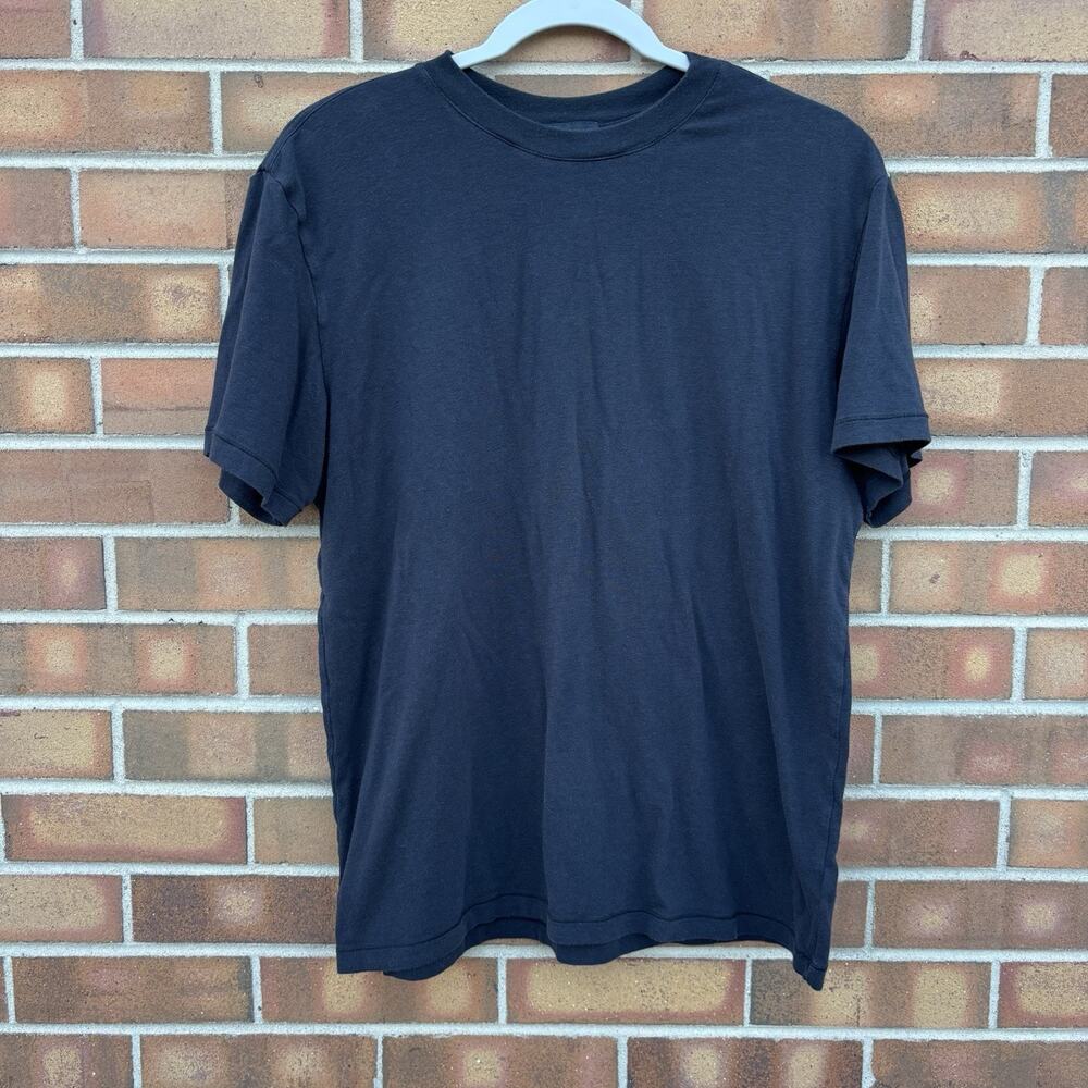 Skims Shirt Mens Small Black Short Sleeve Casual Crew Soft Cotton Blend
